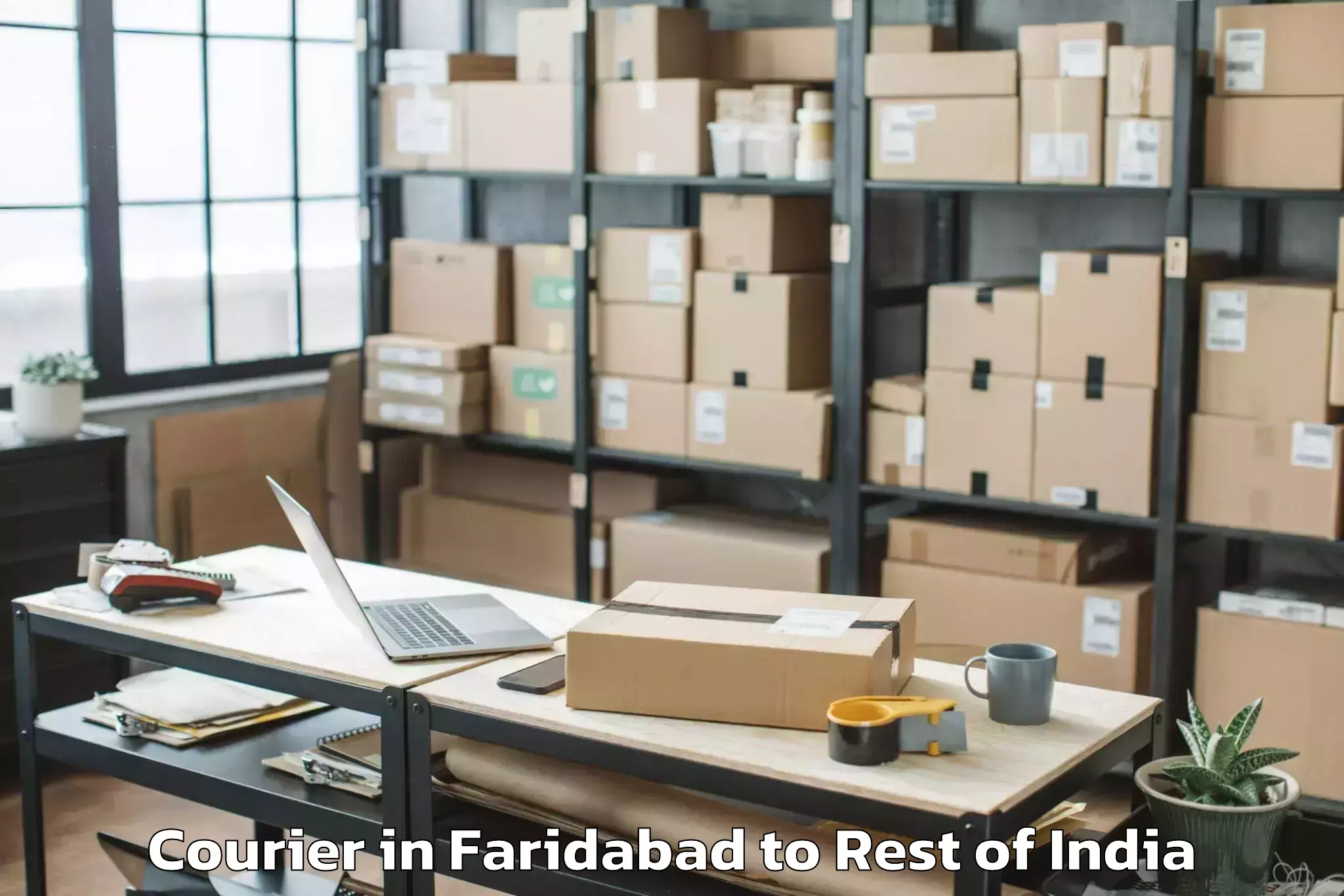 Trusted Faridabad to Bameng Courier